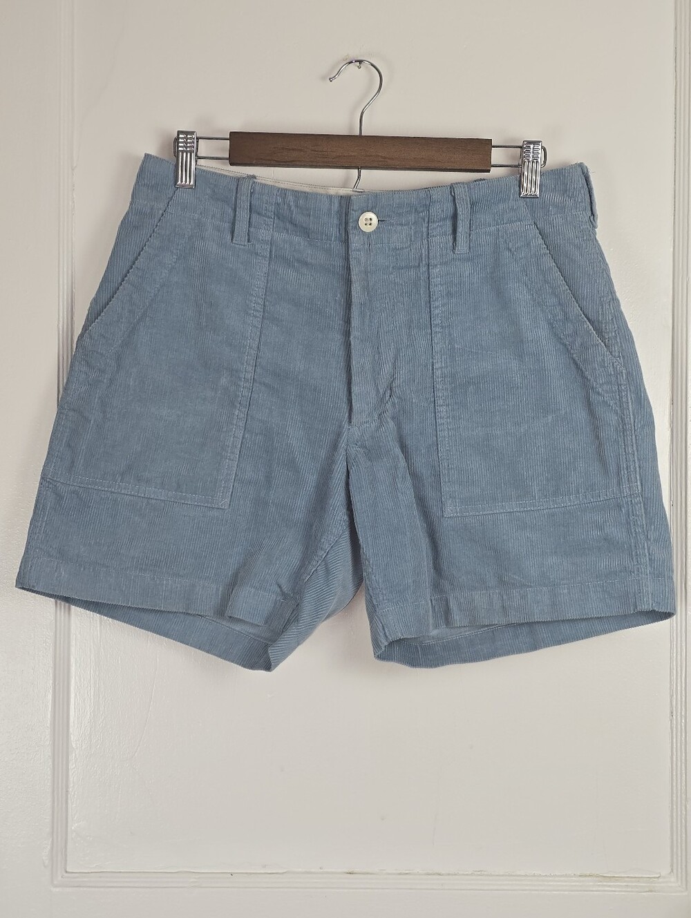 Engineered Garments Light Blue Corduroy High Rise Shorts 6-8 Small
